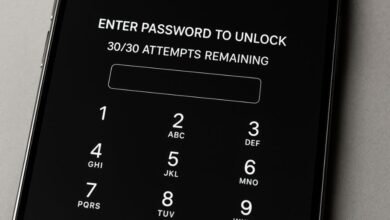 enter password to unlock 30/30 attempts remaining