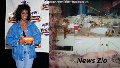 whitney houston bathroom