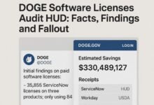 doge software licenses audit hud