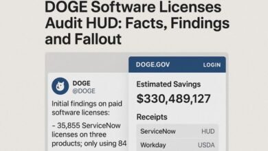 doge software licenses audit hud